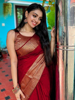 Thumbnail for Kalini Ethnic Motif Woven Design Zari Banarasi Saree - Distacart