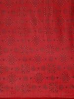 Thumbnail for Saree Mall Red Pure Chiffon Tribal Print Bandhani Saree - Distacart