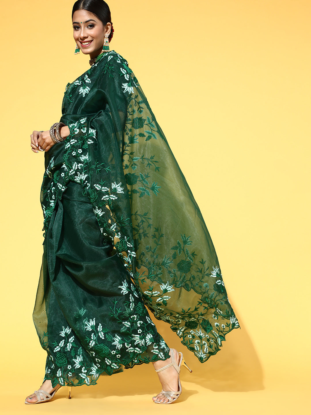 Saree Mall Solid Saree For Women - Distacart
