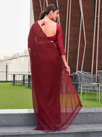 Thumbnail for Tikhi Imli Striped Ready to Wear Saree - Distacart