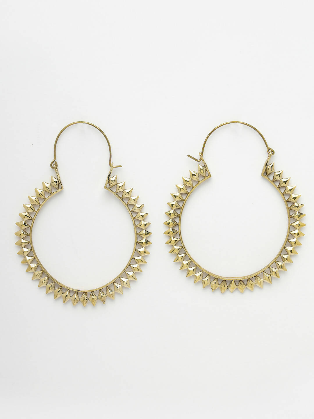 NVR Women Golden Full Circular Hoop Earrings - Distacart