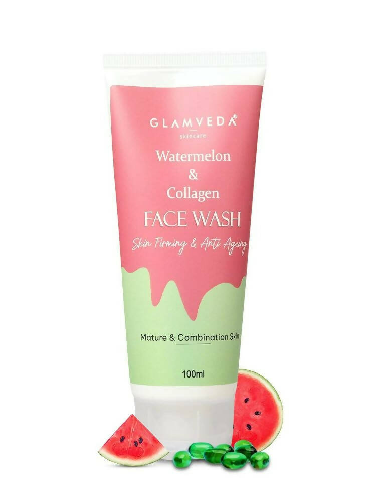 Glamveda Watermelon & Collagen Firming Face Wash - Distacart