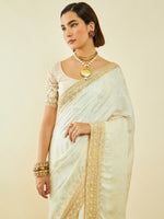 Thumbnail for Soch Floral Printed & Embroidered Saree - Distacart