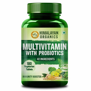Himalayan Organics Multivitamin With Probiotics, 40 Ingredients Immunity Booster