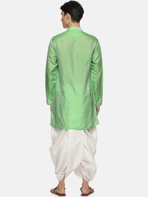 Sethukrishna Men Green Printed Kurta with Patiala - Distacart