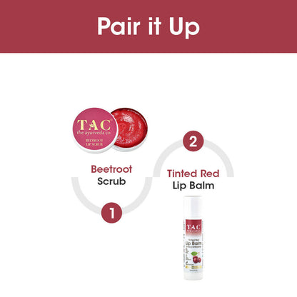TAC - The Ayurveda Co. Tinted Cherry & Roship Vegan Lip Balm - Distacart