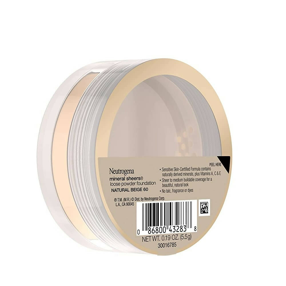 Neutrogena Mineral Sheers Loose Powder Foundation, Natural Beige 60 - Distacart