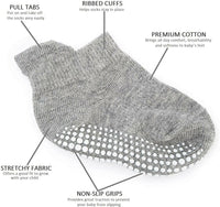 Thumbnail for AHC Baby Socks Anti Slip Anti Skid Boys Girls Ankle Length Soft Cotton Socks with Grip - Distacart