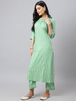 Thumbnail for Khushal K Ethnic Motifs Printed Kurta with Palazzos & With Dupatta - Distacart