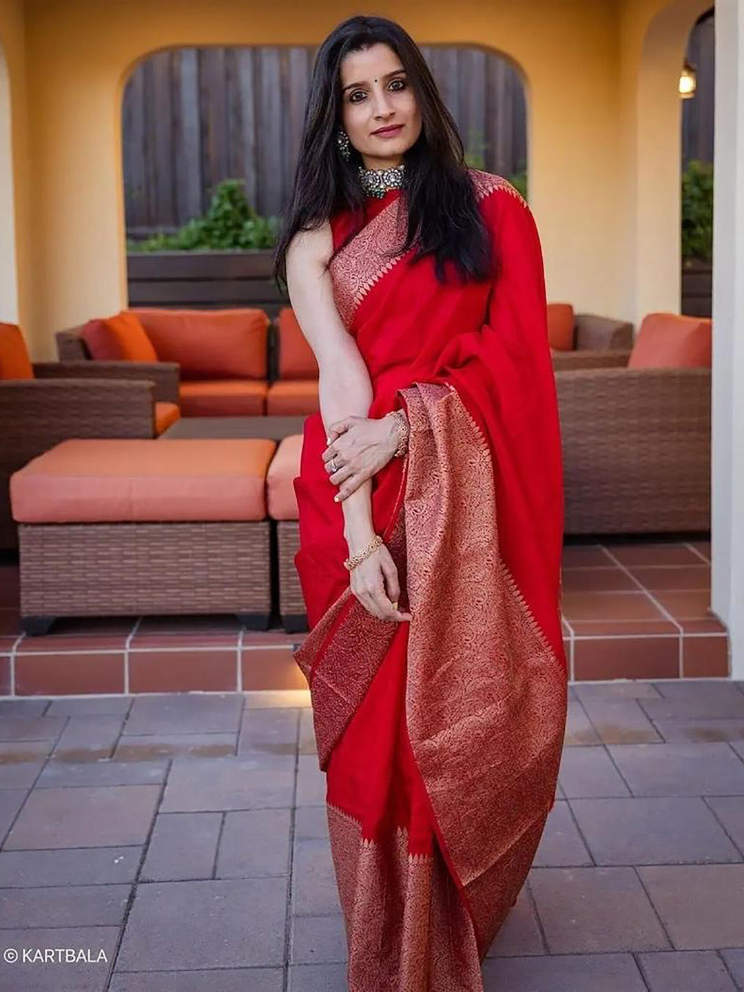 Kalini Woven Design Zari Banarasi Saree - Distacart