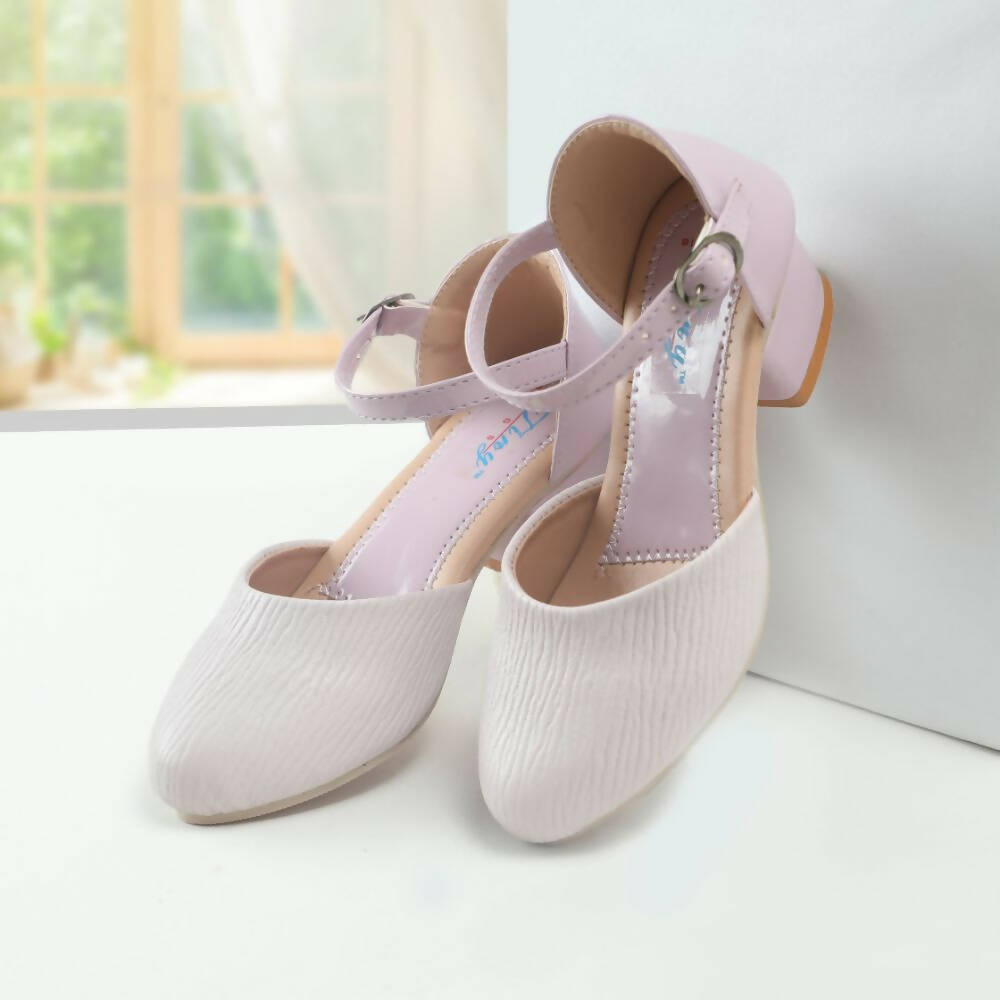 Tiny Bugs Girls Party Wear Ballerinas Heels - Purple - Distacart