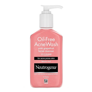 Neutrogena Oil-Free Acne Wash Pink Grapefruit Facial Cleanser - Distacart