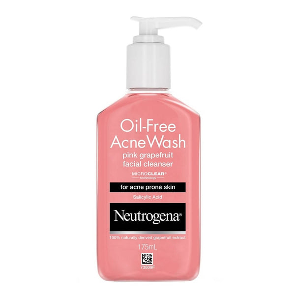 Neutrogena Oil-Free Acne Wash Pink Grapefruit Facial Cleanser - Distacart