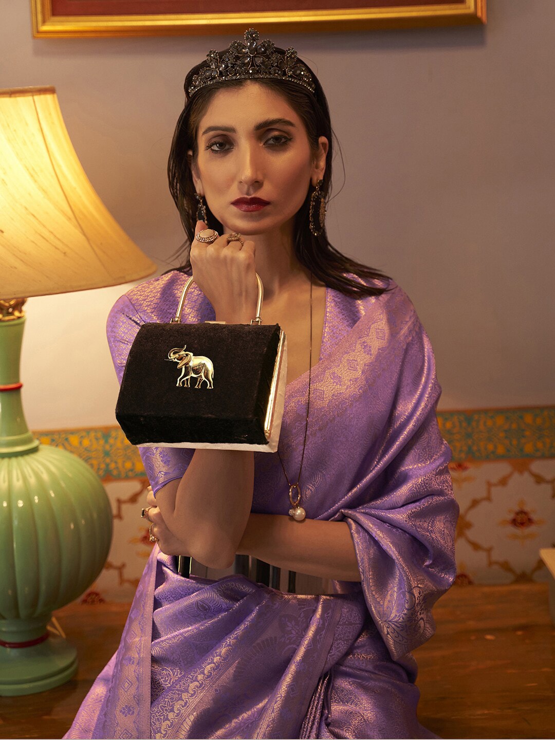 Mitera Woven Design Zari Kanjeevaram Saree - Distacart