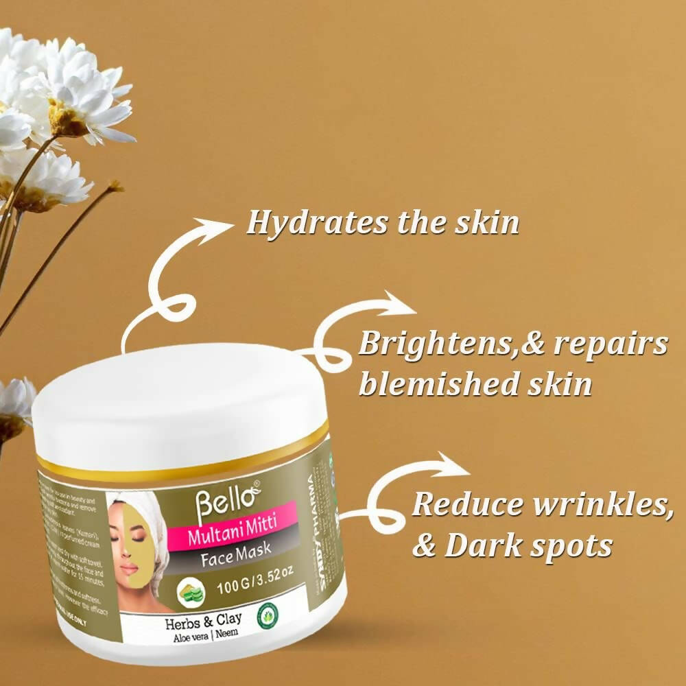 Bello Herbals Multani Mitti Face Mask - Distacart