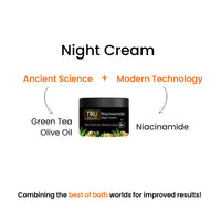Thumbnail for Tru Hair & Skin Night Cream With Green Tea, Niacinamide & Olive - Distacart