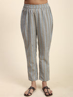 Thumbnail for Kalini Floral Printed Round Neck Kurta with Trousers - Distacart