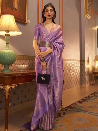 Mitera Woven Design Zari Kanjeevaram Saree - Distacart
