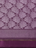 Thumbnail for Kalini Purple & White Floral Kota Saree - Distacart