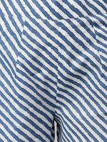 Thumbnail for Kalini Women Blue Printed Straight Kurta with Trousers - Distacart