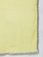 Thumbnail for Khushal K Round Neck Thread Work Kurta with Palazzos & Dupatta - Distacart