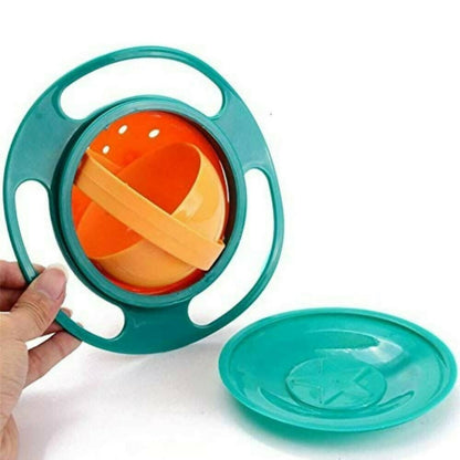 Nightstar 360° Revolving Spill Proof Food Snack Feeding Bowl Multicolor - Distacart