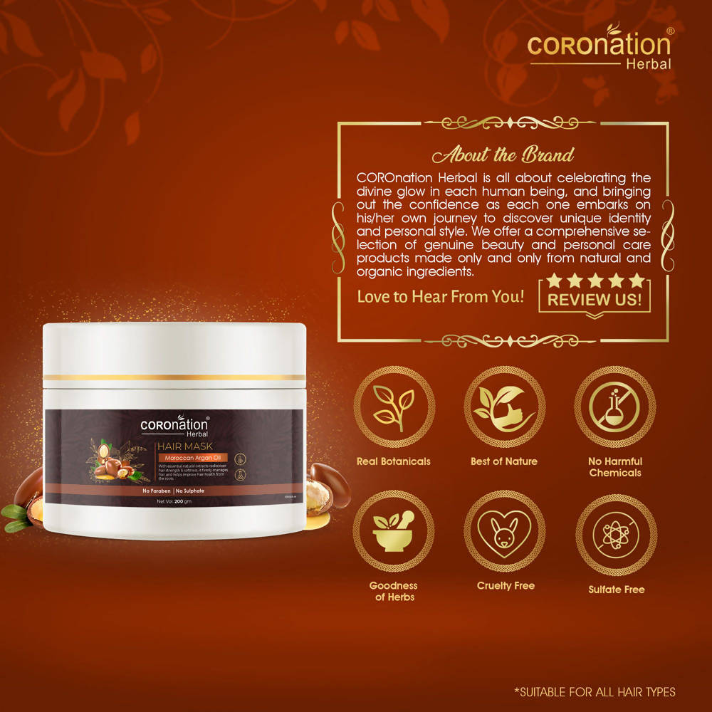 Coronation Herbal Moroccan Argan Oil Hair Mask - Distacart