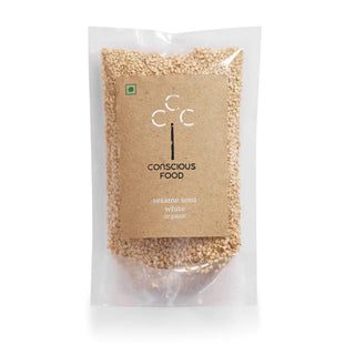 Conscious Food Natural White Sesame Seeds (Til)