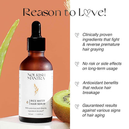 Nourish Mantra Anti-Greying Rice Water Serum - Distacart