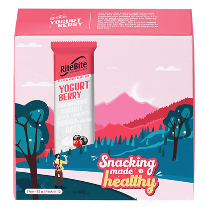 RiteBite Max Protein Yogurt Energy Berry Nutrition Bar - Distacart