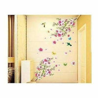Thumbnail for Decals Design 'Flowers Branch' Wall Sticker (PVC Vinyl, 60 cm x 90 cm),Multicolor - Distacart