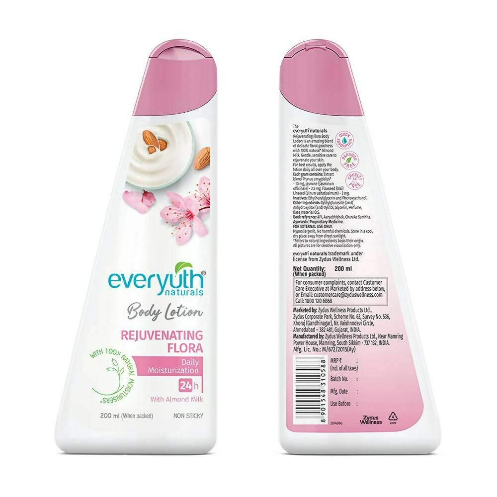 Everyuth Naturals Body Lotion Rejuvenating Flora - Distacart