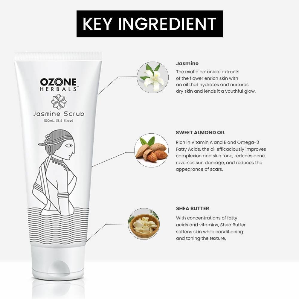 Ozone Herbals Jasmine Scrub - Distacart