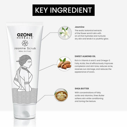 Ozone Herbals Jasmine Scrub - Distacart