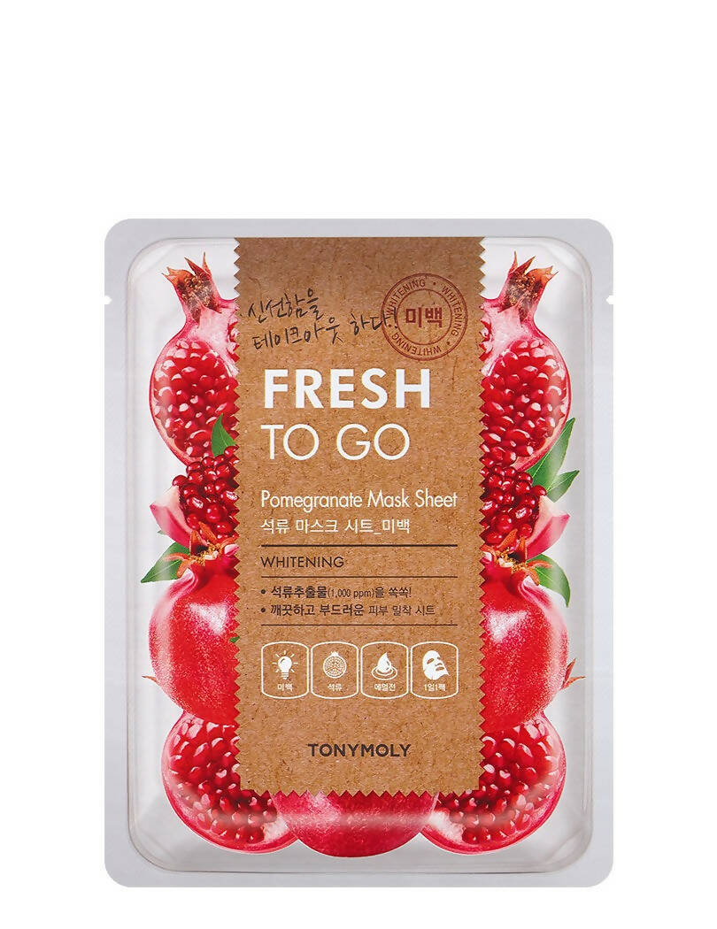 Tonymoly Fresh To Go Pomegranate Mask Sheet Whitening - Distacart
