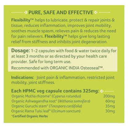 Organic India Flexibility - 60 Capsules - Distacart