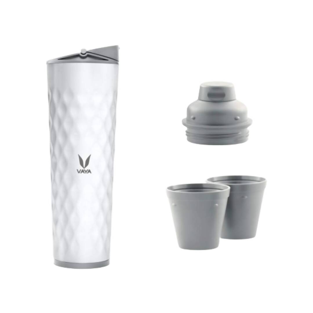 Vaya Drynk Stainless Steel Water Bottle Tumbler for Office - 600ml (White) - Distacart