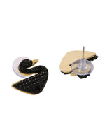 Thumbnail for NVR Women Black Cz Studded Studs Earrings - Distacart