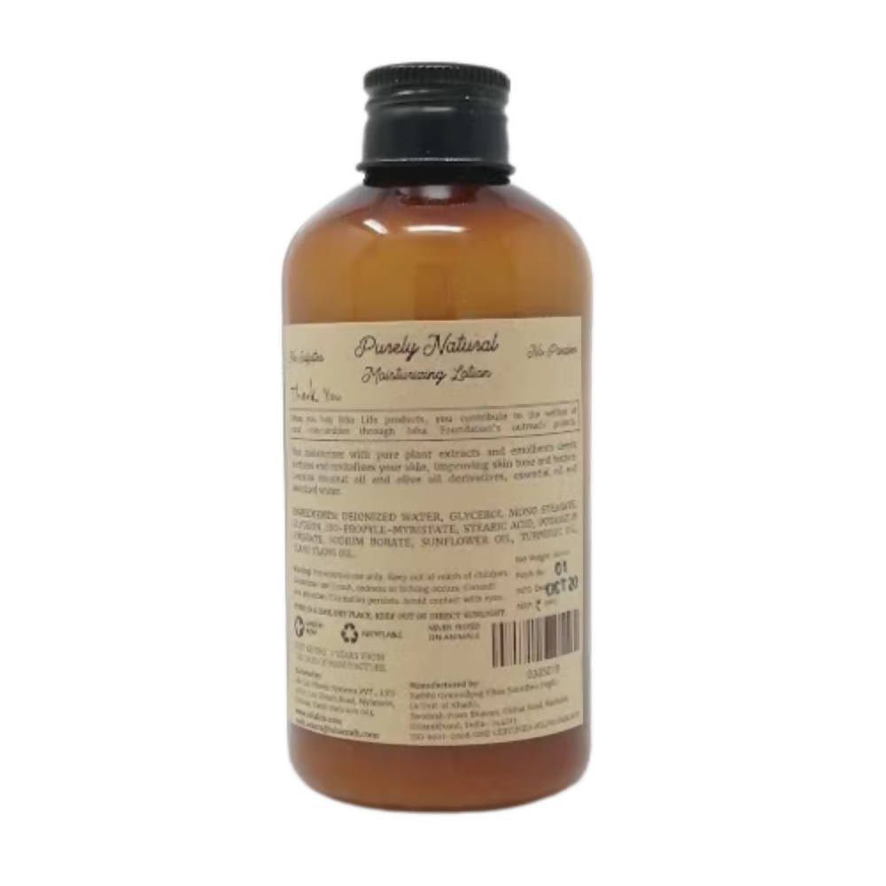Isha Life Purely Natural Moisturizing Lotion - Distacart