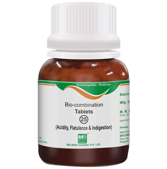 Bio India Homeopathy Bio-combination 25 Tablets