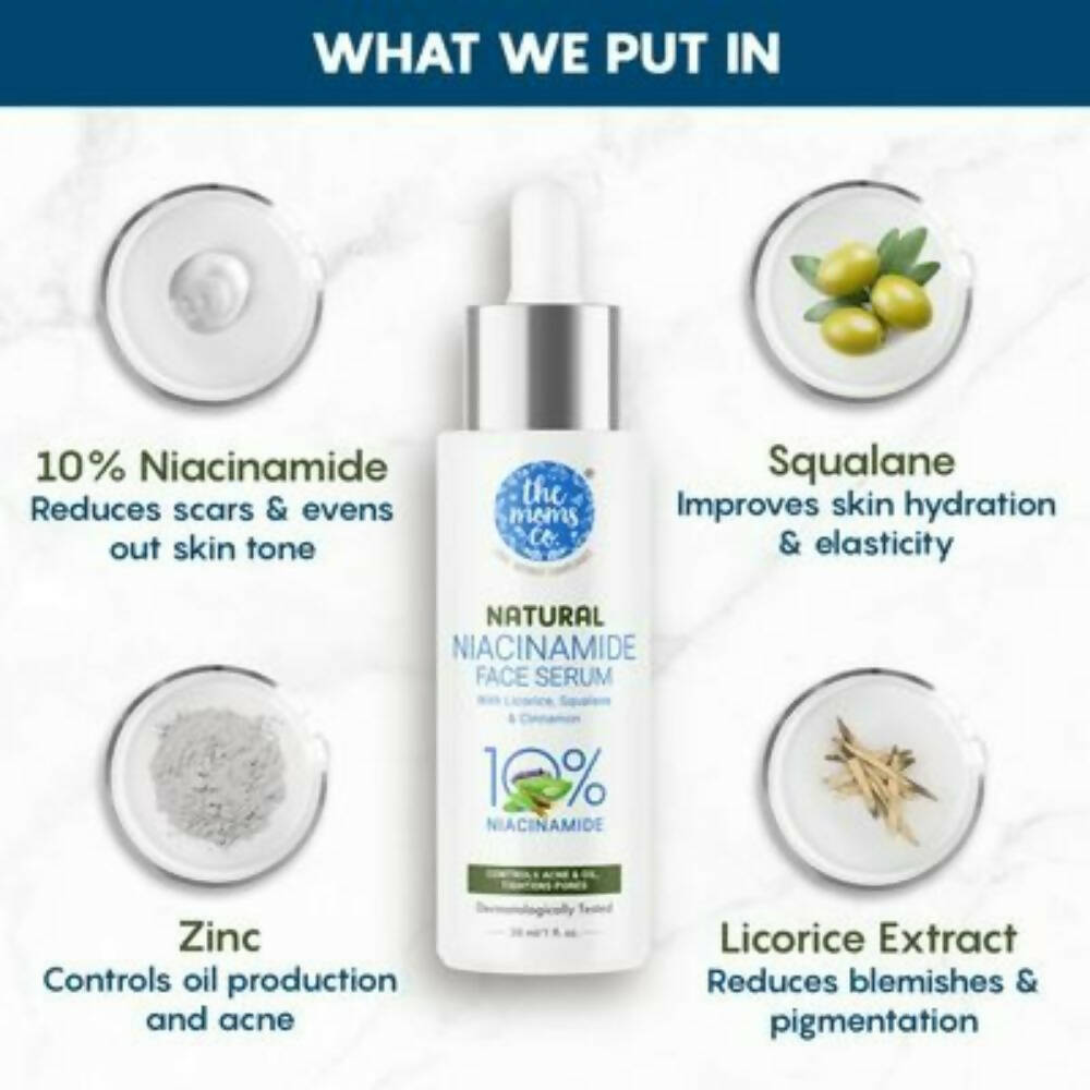 The Moms Co Natural Niacinamide Face Serum - Distacart
