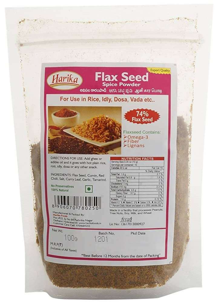 Harika Flax Seed Spice Powder - Distacart