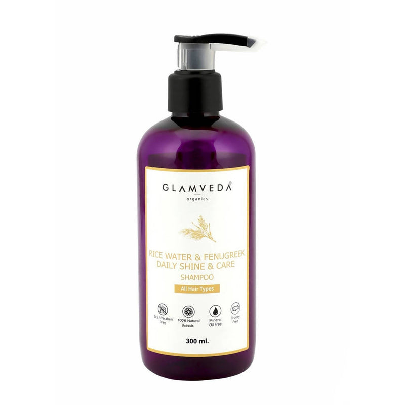 Glamveda Rice Water &amp; Fenugreek Daily Shine &amp; Care Shampoo