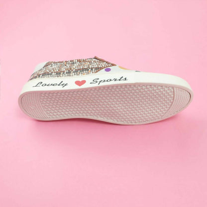 Tiny Bugs Girls Multi Printed Slip Ons Sneakers - White - Distacart