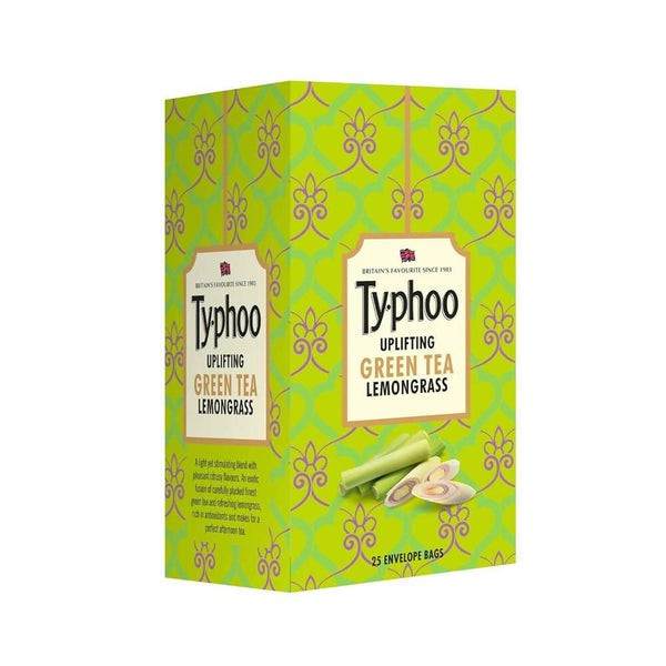 Typhoo Uplifting Lemon Grass Green Tea Bags - Distacart