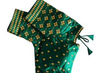 Thumbnail for Vamika Green Banglori Silk Embroidery Blouse - Distacart
