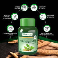Thumbnail for Herbal Canada Ashwagandha Capsules - Distacart