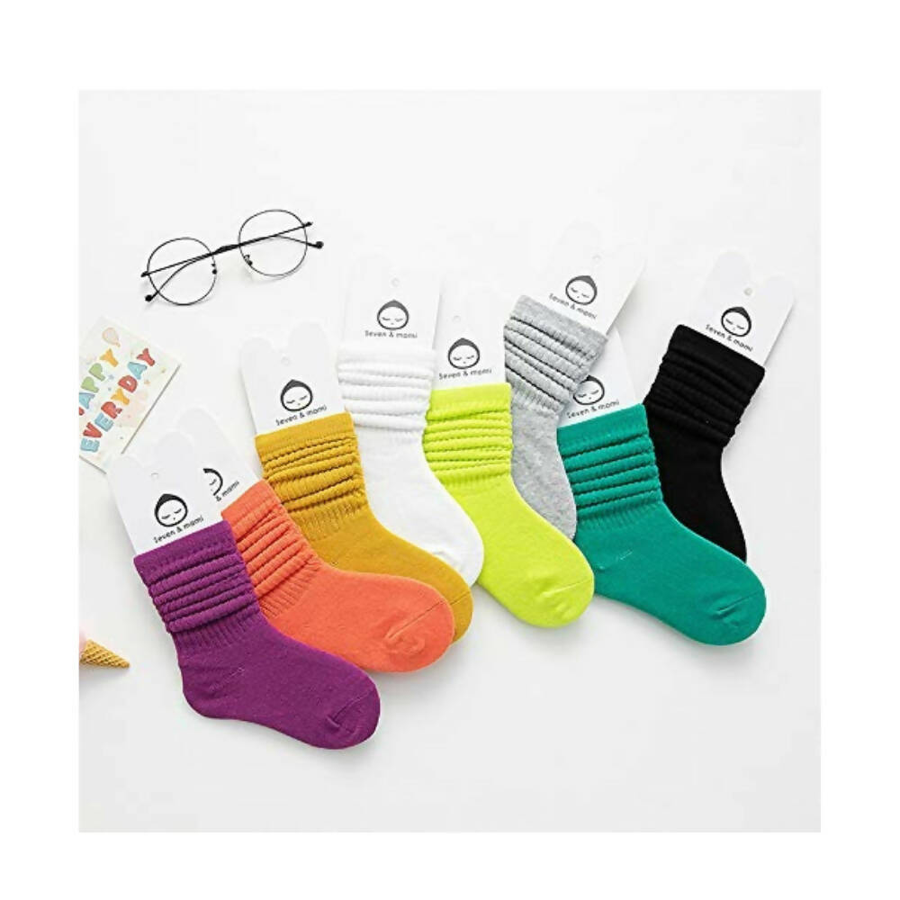 AHC Baby Boy Baby Girl Socks Full Length Plain Colors For Kids - Distacart