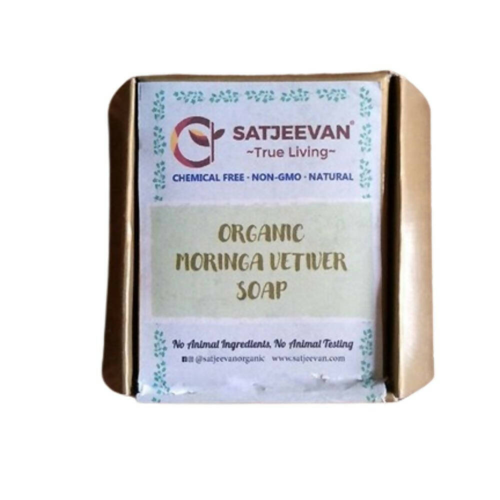 Satjeevan Organic Moringa Vetiver Soap - Distacart
