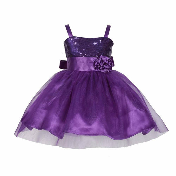 Asmaani Baby Girl's Purple Satin Knee Length Frock (AS-DRESS_22146) - Distacart